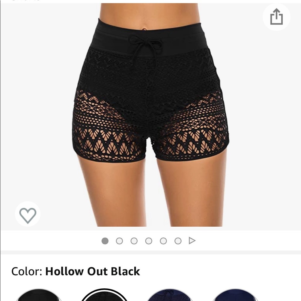 Swim shorts, high waisted swimsuit bottoms